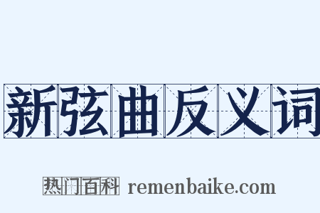 新弦曲反义词是什么意思的图片